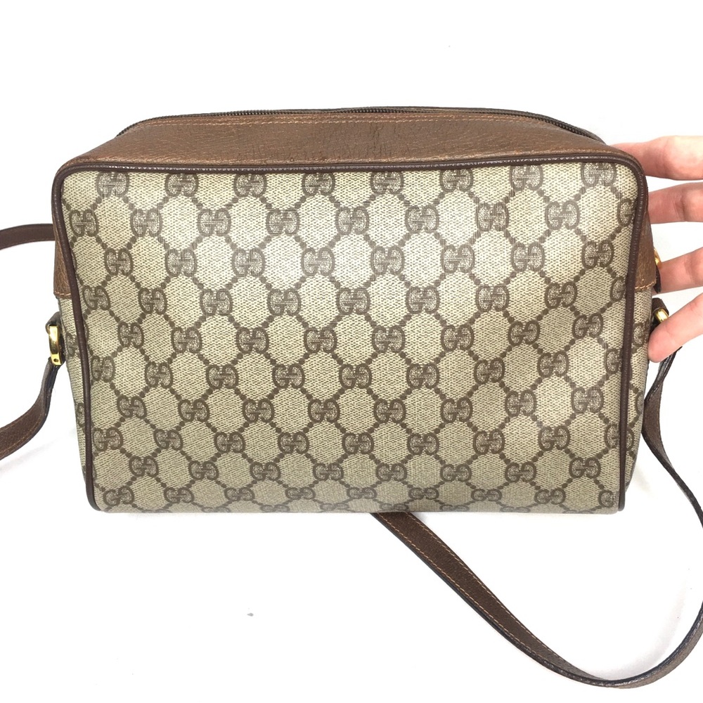 Authentic Gucci brown monogram coated canvas crossbody bag - Picture 8 of 16